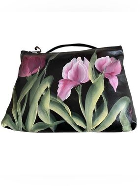 Vintage Talon genuine leather hand painted crossbody bag